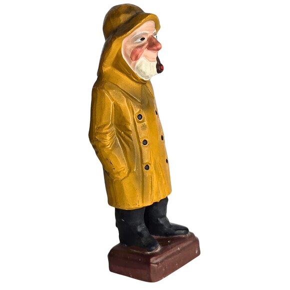 Vintage Ceramic Old Salty Fishing Captain Figurine, Fisherman Made in Japan - Picture 4 of 5